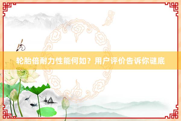 轮胎倍耐力性能何如？用户评价告诉你谜底